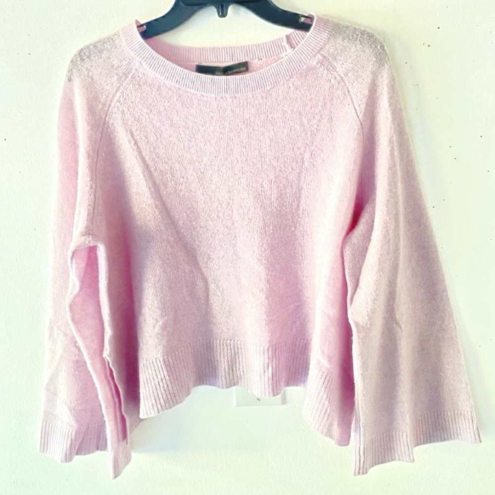 Cashmere lilac Crew Neck Sweater